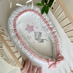 Protectie somn - Baby Nest Pink Cat